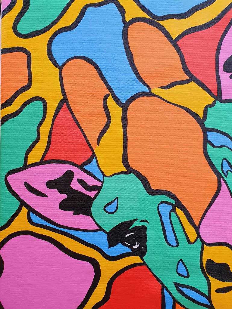 Original Pop Art Animal Painting by Maria Sabrina Viviani