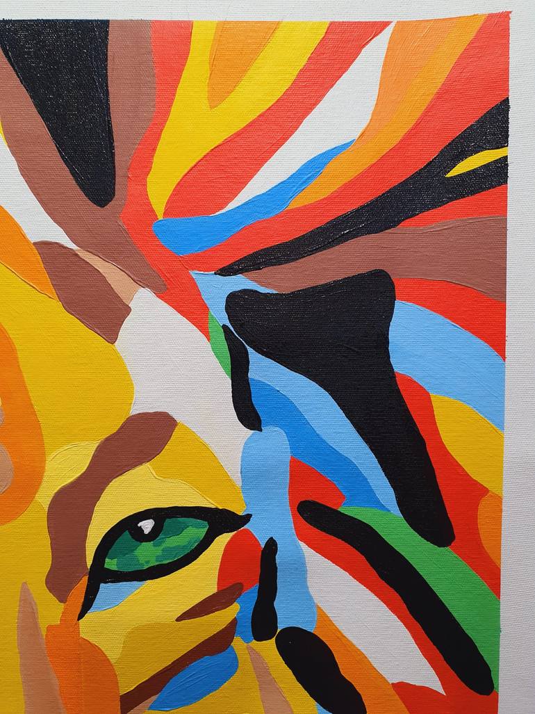 Original Pop Art Animal Painting by Maria Sabrina Viviani