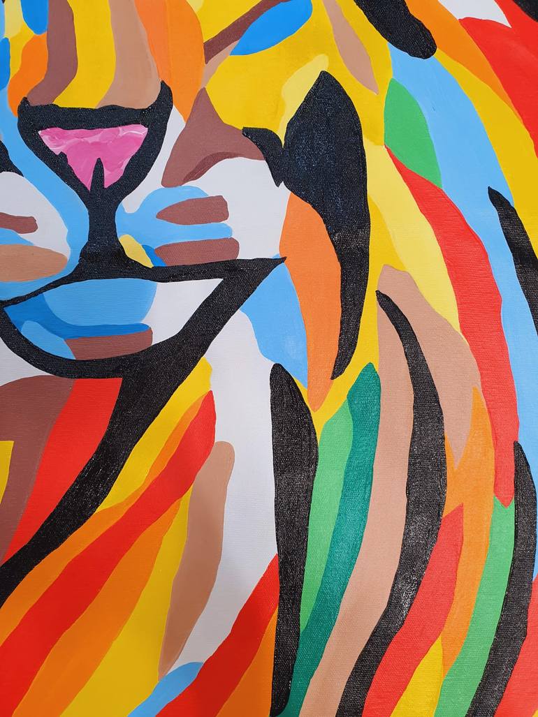 Original Pop Art Animal Painting by Maria Sabrina Viviani