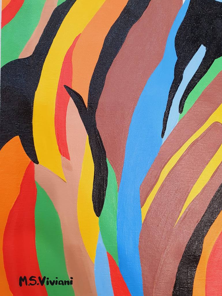Original Pop Art Animal Painting by Maria Sabrina Viviani