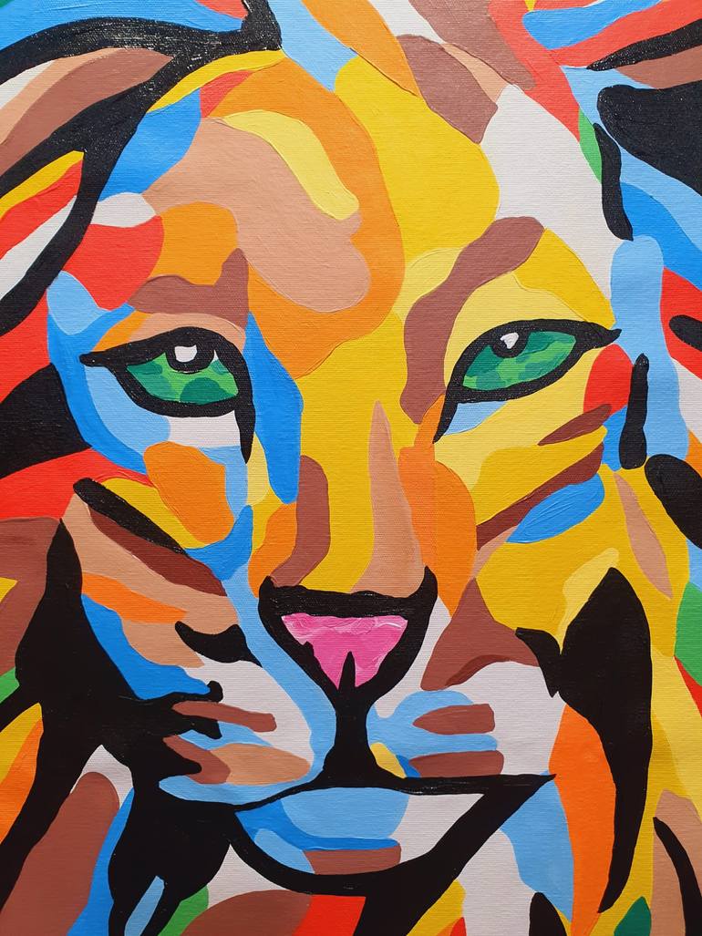 Original Pop Art Animal Painting by Maria Sabrina Viviani
