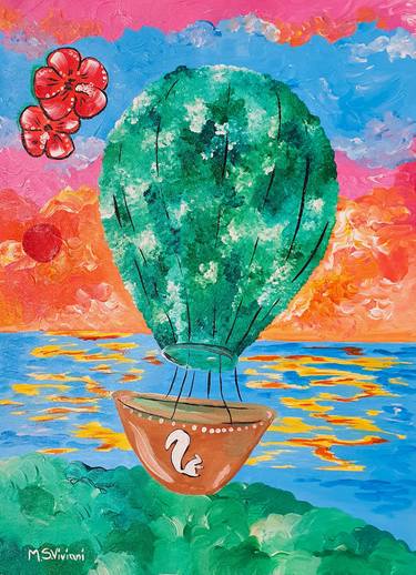 Original Contemporary Landscape Painting by Maria Sabrina Viviani