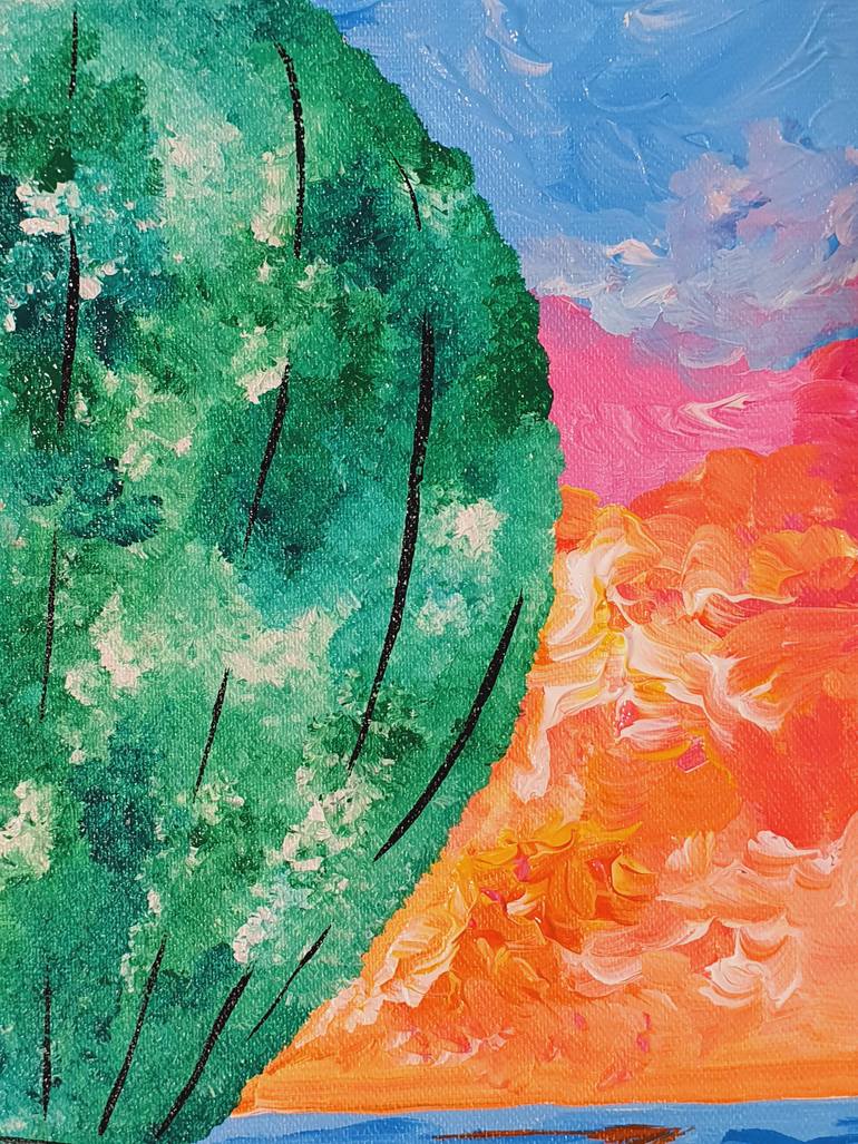 Original Contemporary Landscape Painting by Maria Sabrina Viviani