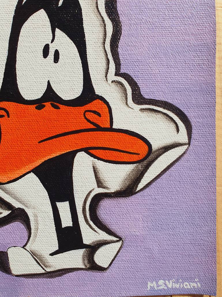 Original Pop Art Cartoon Painting by Maria Sabrina Viviani