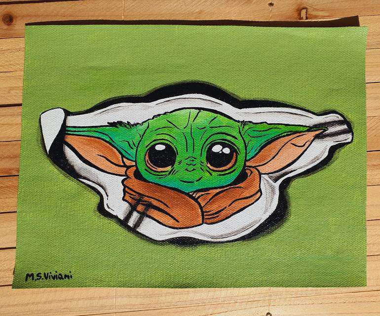 Original Pop Art Cartoon Painting by Maria Sabrina Viviani