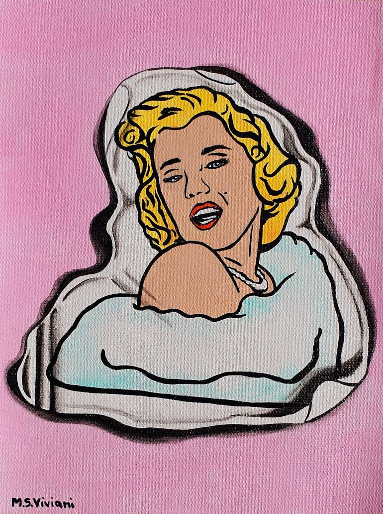 Original Pop Art Women Paintings by Maria Sabrina Viviani