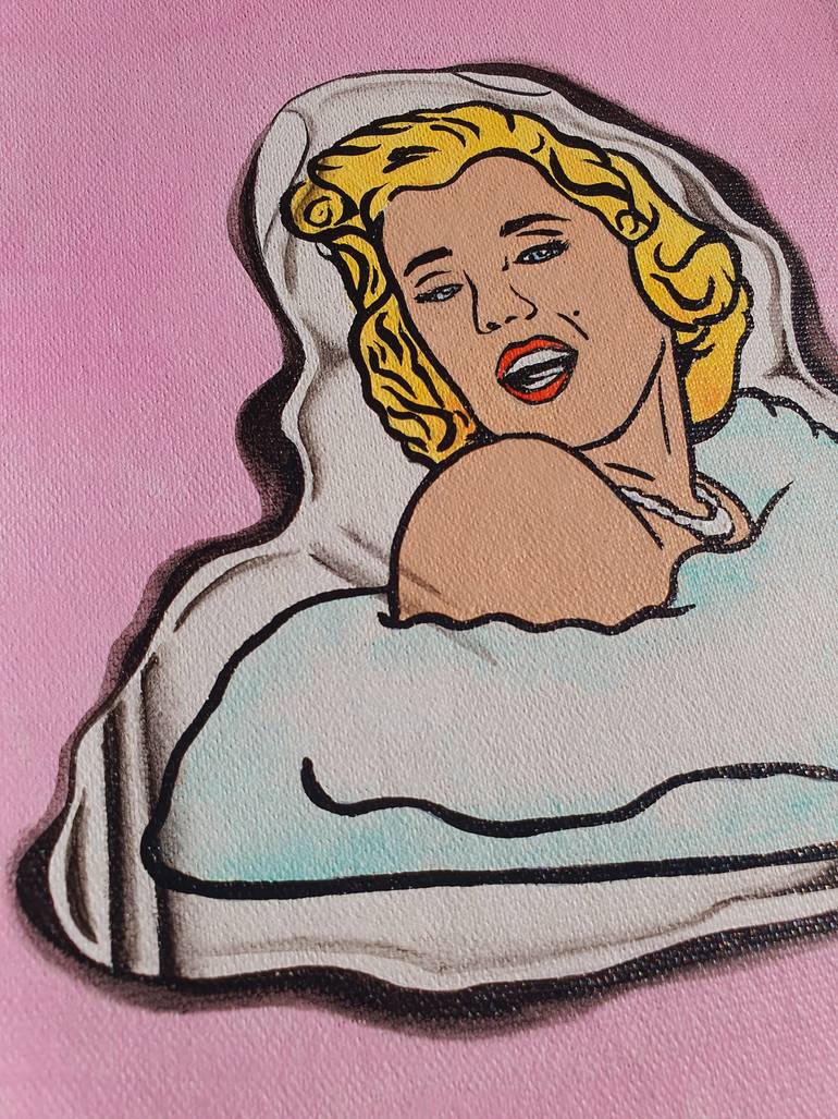 Original Pop Art Women Painting by Maria Sabrina Viviani