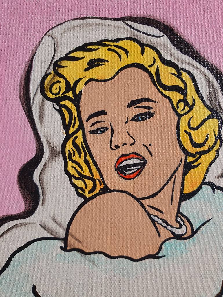 Original Pop Art Women Painting by Maria Sabrina Viviani