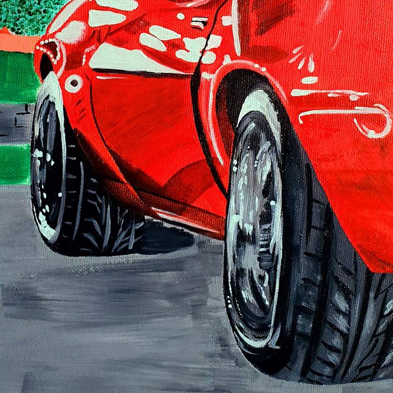 Original Car Painting by Maria Sabrina Viviani