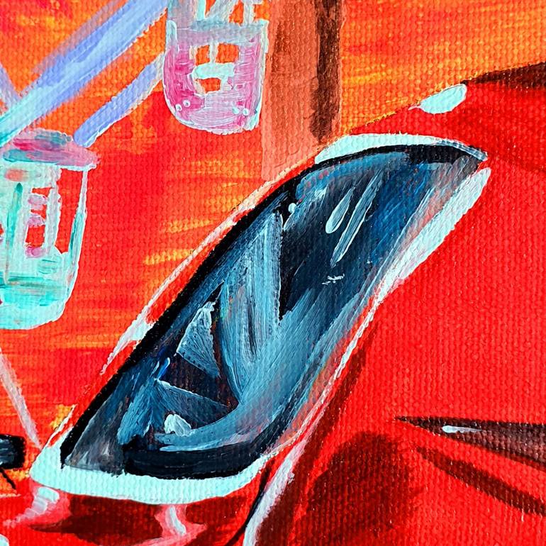 Original Car Painting by Maria Sabrina Viviani