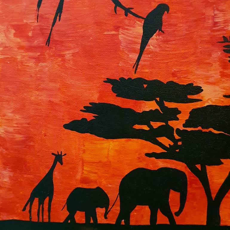 Original Modern Animal Painting by Maria Sabrina Viviani