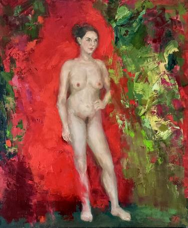 Original Expressionism Nude Paintings by Vera Klimova