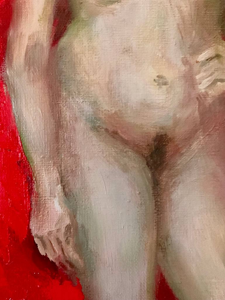 Original Expressionism Nude Painting by Vera Klimova