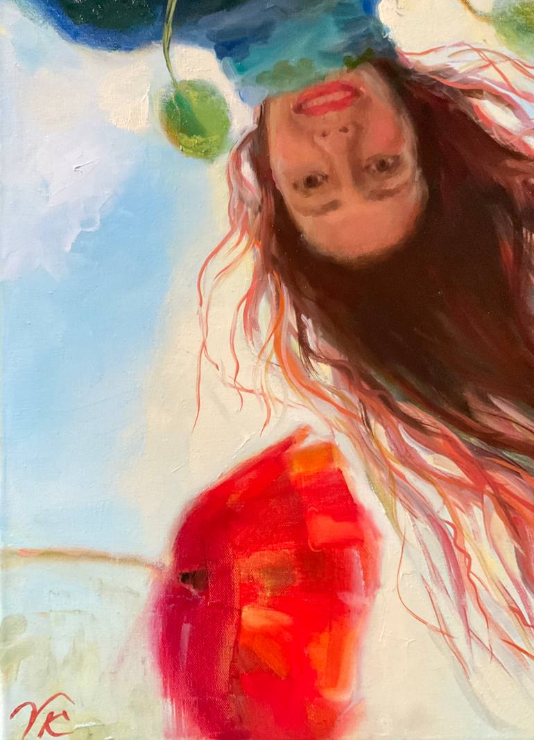 Original Impressionism People Painting by Vera Klimova