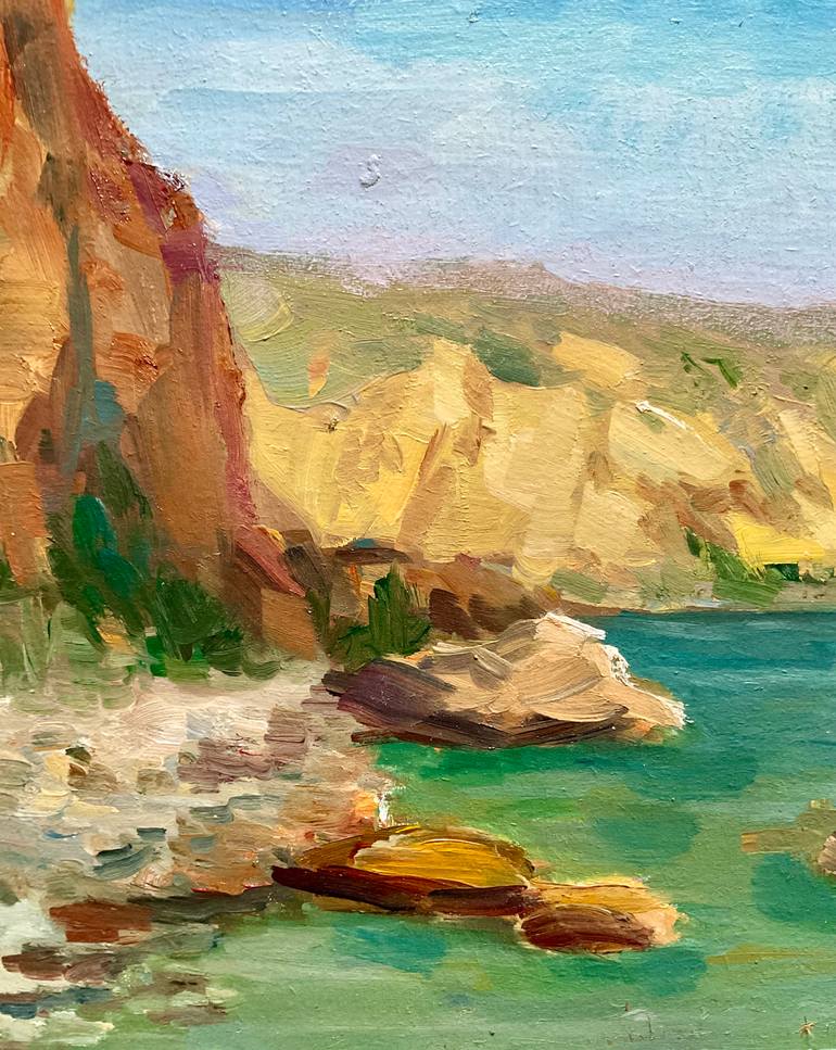 Original Impressionism Seascape Painting by Vera Klimova