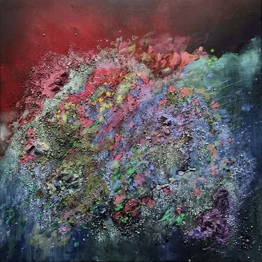 Original Abstract Expressionism Abstract Painting by Vera Klimova