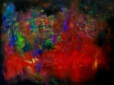 Original Abstract Expressionism Abstract Paintings by Vera Klimova