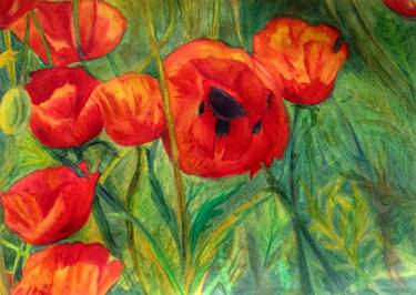 Print of Floral Paintings by Vera Klimova