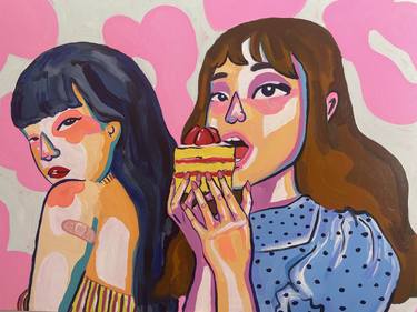 Original Pop Art Women Paintings by Mackenzie Erickson