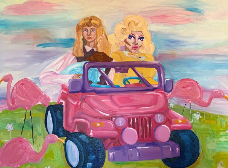 barbie jeep cartoon