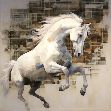 Print of Horse Digital by Diana Vezhnina