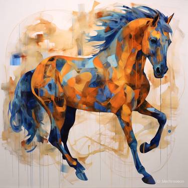 Print of Horse Digital by Diana Vezhnina