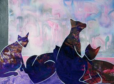 Print of Illustration Cats Paintings by Lea Fuchs