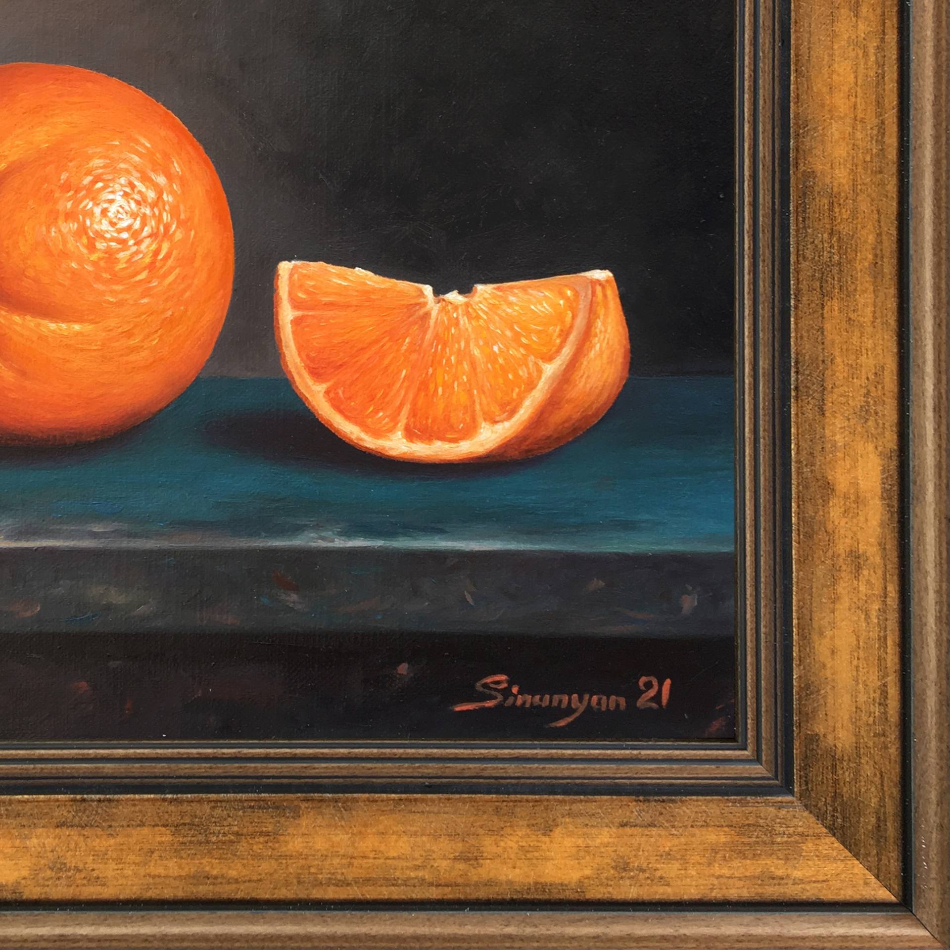 orange oil painting