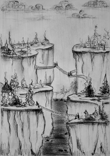 Original Landscape Drawings by Tetiana Holovko