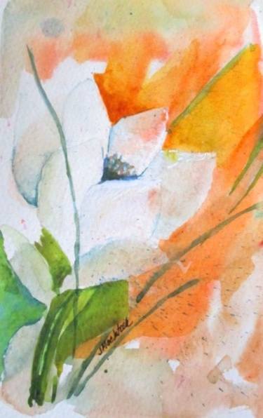 Original Expressionism Floral Painting by Judy MacIntosh