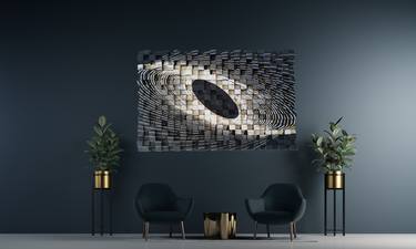 Acoustic Panel 3D Hanging Art Wooden Sound Diffuser Living Room Decor