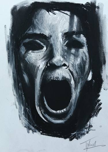 Print of Expressionism Portrait Drawings by Tyron Pironaci