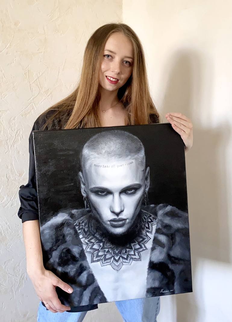 Original Portraiture Portrait Painting by Anastasiya Solovykh