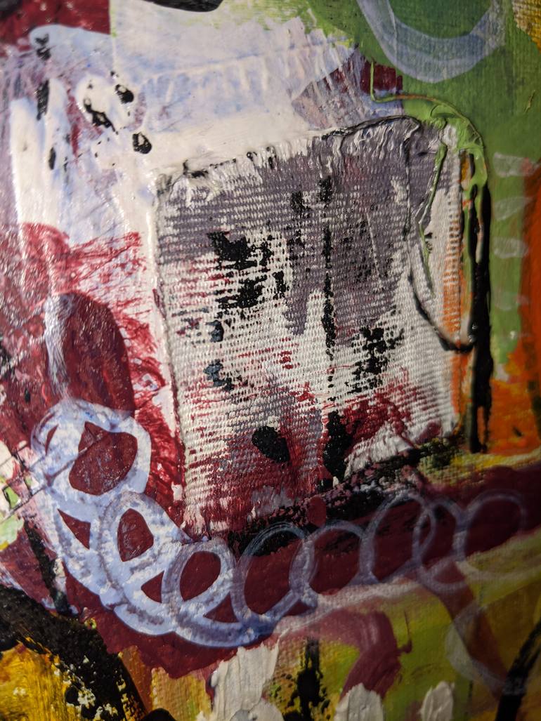 Original Abstract Expressionism Abstract Painting by Diana Mercado