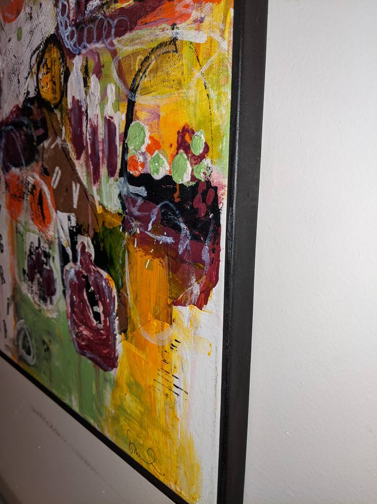 Original Abstract Expressionism Abstract Painting by Diana Mercado