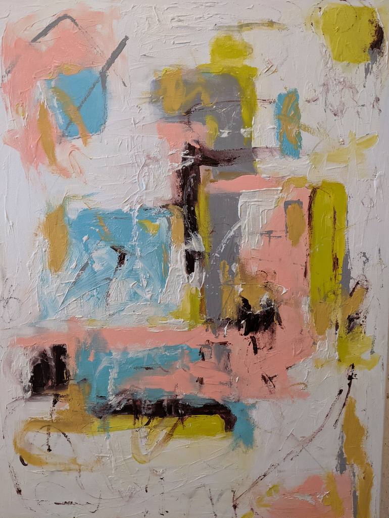 Original Abstract Expressionism Abstract Painting by Diana Mercado
