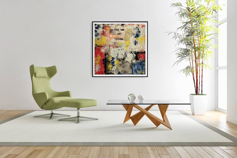 Original Abstract Expressionism Abstract Painting by Diana Mercado