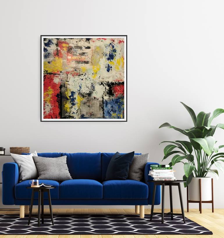 Original Abstract Expressionism Abstract Painting by Diana Mercado