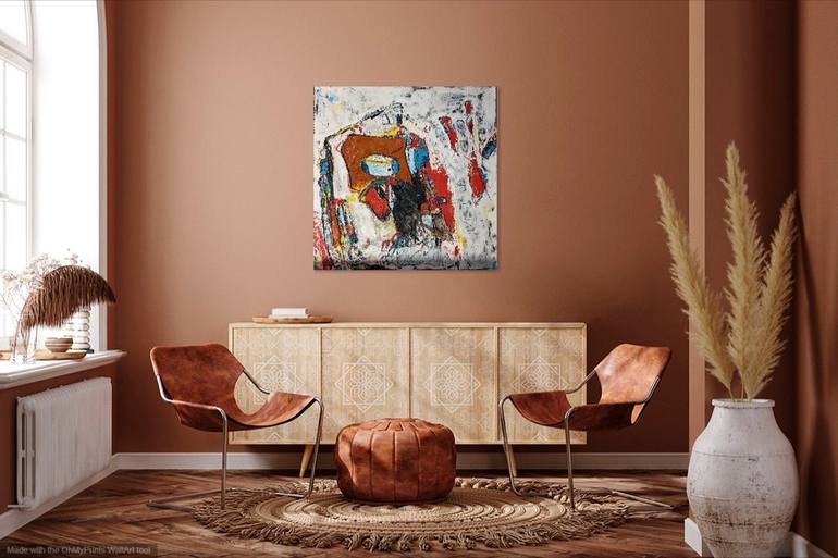 Original Fine Art Abstract Painting by Diana Mercado