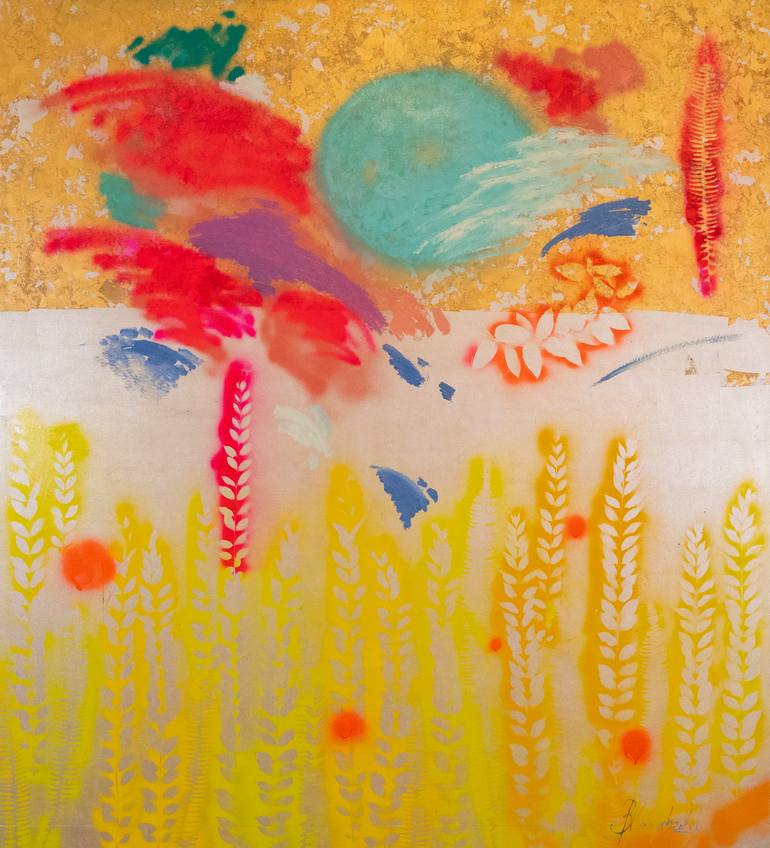Original Abstract Nature Painting by Veronika  Blyzniuchenko