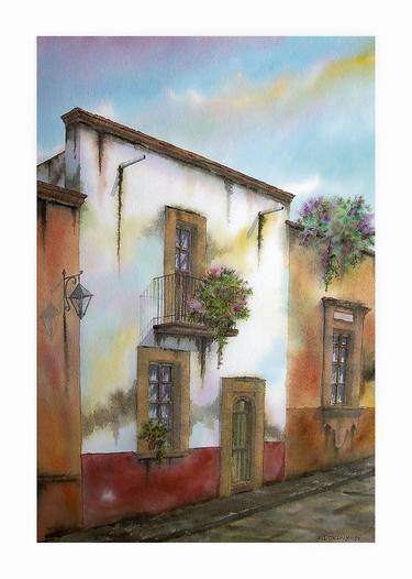 Print of Realism Architecture Paintings by ENRIQUE CARDENAS-ELORDUY