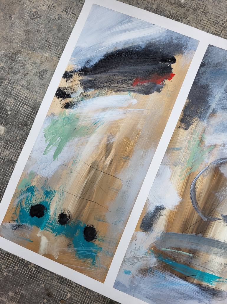 Original Abstract Expressionism Abstract Painting by Ian Palmer