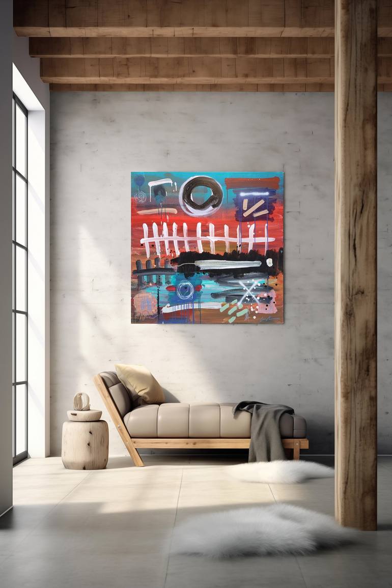 Original Contemporary Abstract Painting by ian palmer