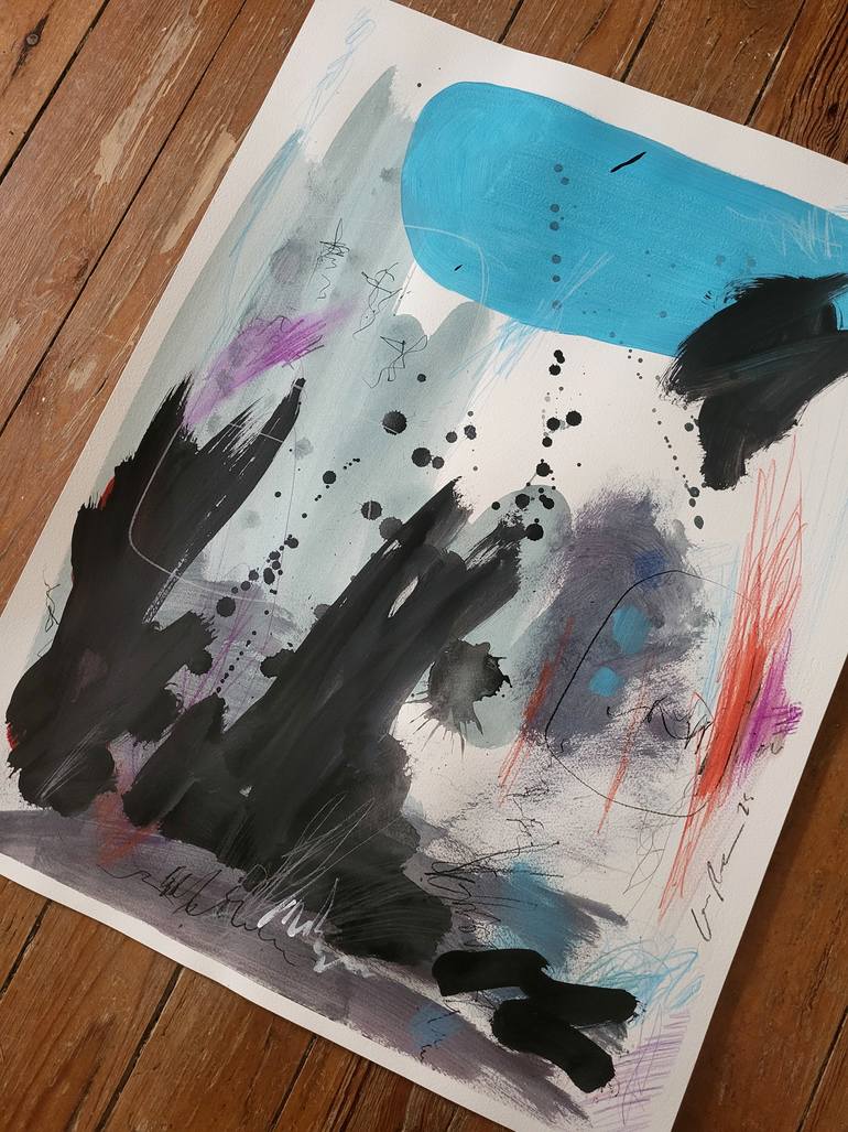 Original Abstract Expressionism Abstract Painting by Ian Palmer