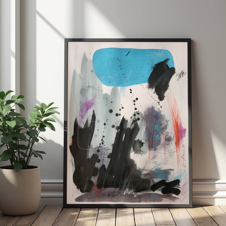 Original Abstract Expressionism Abstract Painting by Ian Palmer