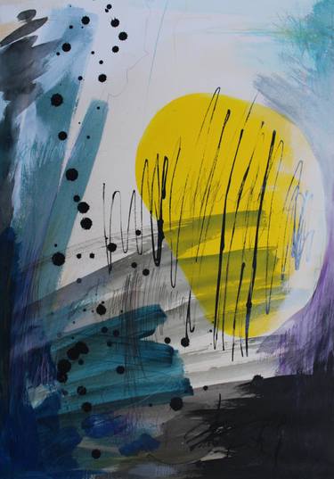 Original Abstract Expressionism Abstract Painting by Ian Palmer
