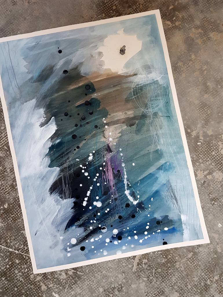 Original Abstract Expressionism Abstract Painting by Ian Palmer