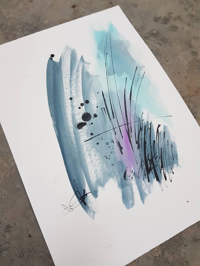 Original Abstract Expressionism Abstract Painting by Ian Palmer