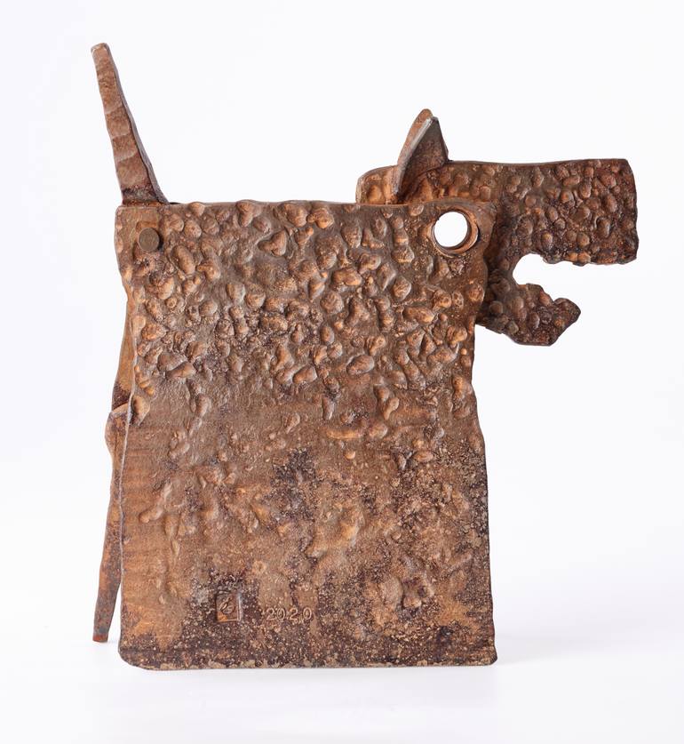 Original Abstract Expressionism Dogs Sculpture by Jiri Genov