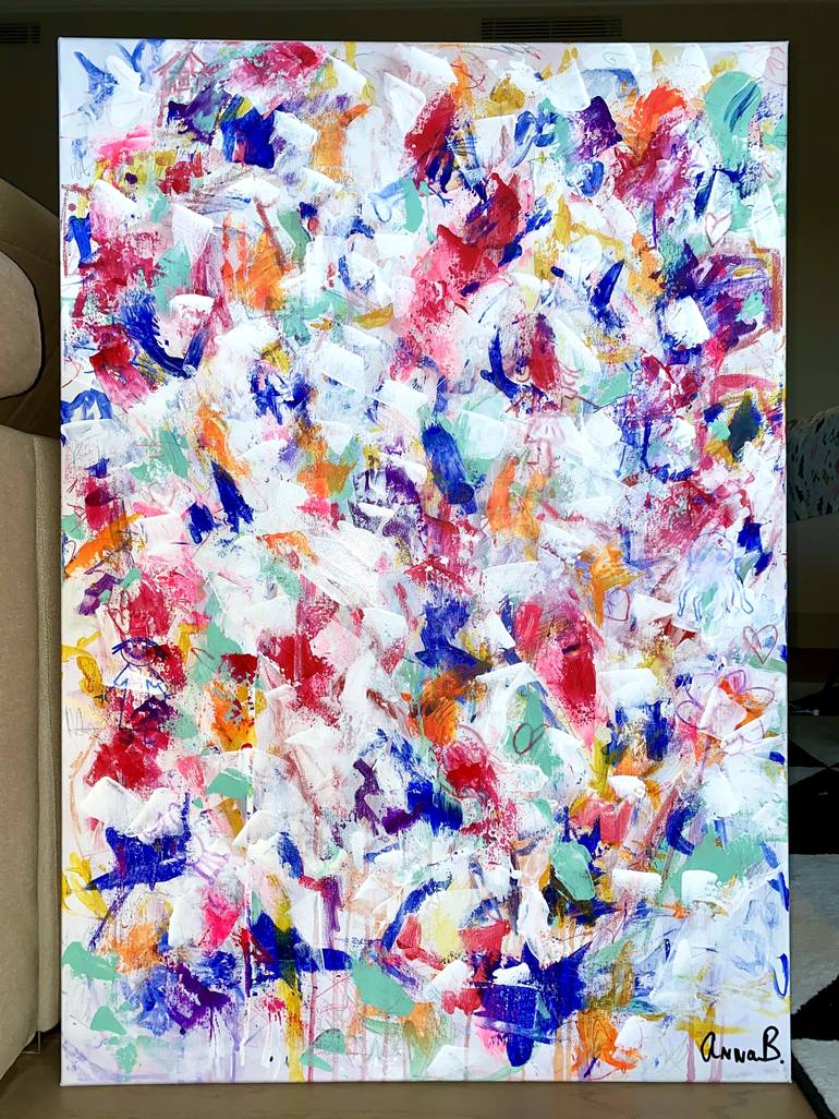 Original Abstract Expressionism Abstract Painting by Anna Barrachina